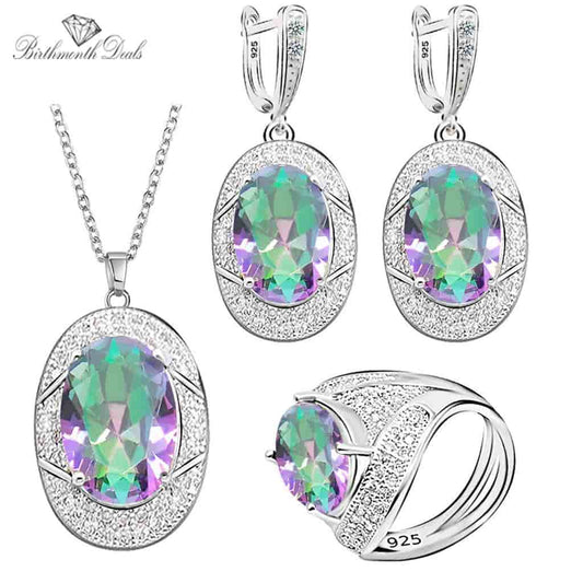 June Alexandrite Birthstone Jewelry Set - Birthmonth Deals