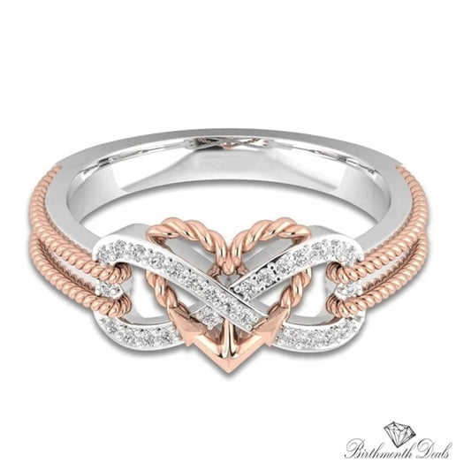 April Diamond Birthstone Ring - Birthmonth Deals