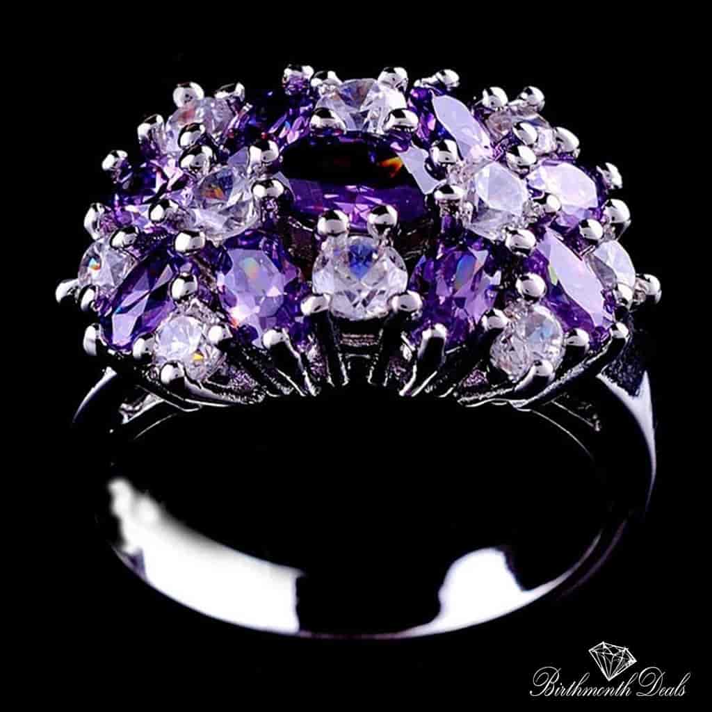 June Alexandrite Birthstone Ring - Birthmonth Deals