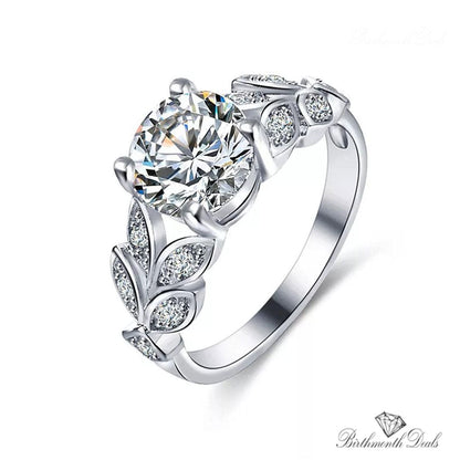 April Diamond Birthstone Ring - Birthmonth Deals