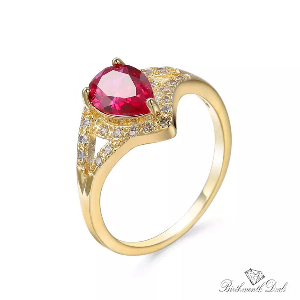 July Ruby Birthstone Ring - Birthmonth Deals