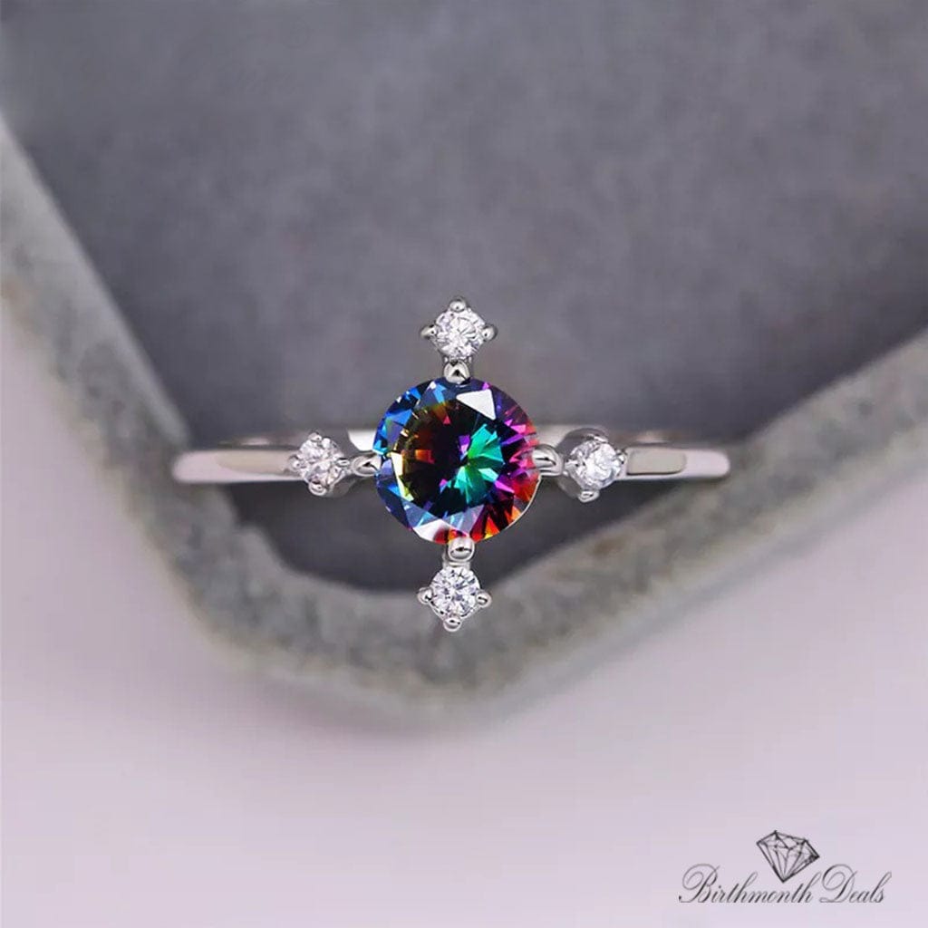 June Alexandrite Birthstone Ring - Birthmonth Deals