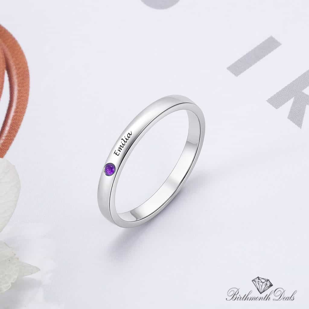 June Personalized Ring - Birthmonth Deals