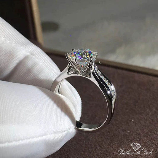 April Diamond Birthstone Ring - Birthmonth Deals