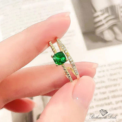 May Emerald Birthstone Ring - Birthmonth Deals