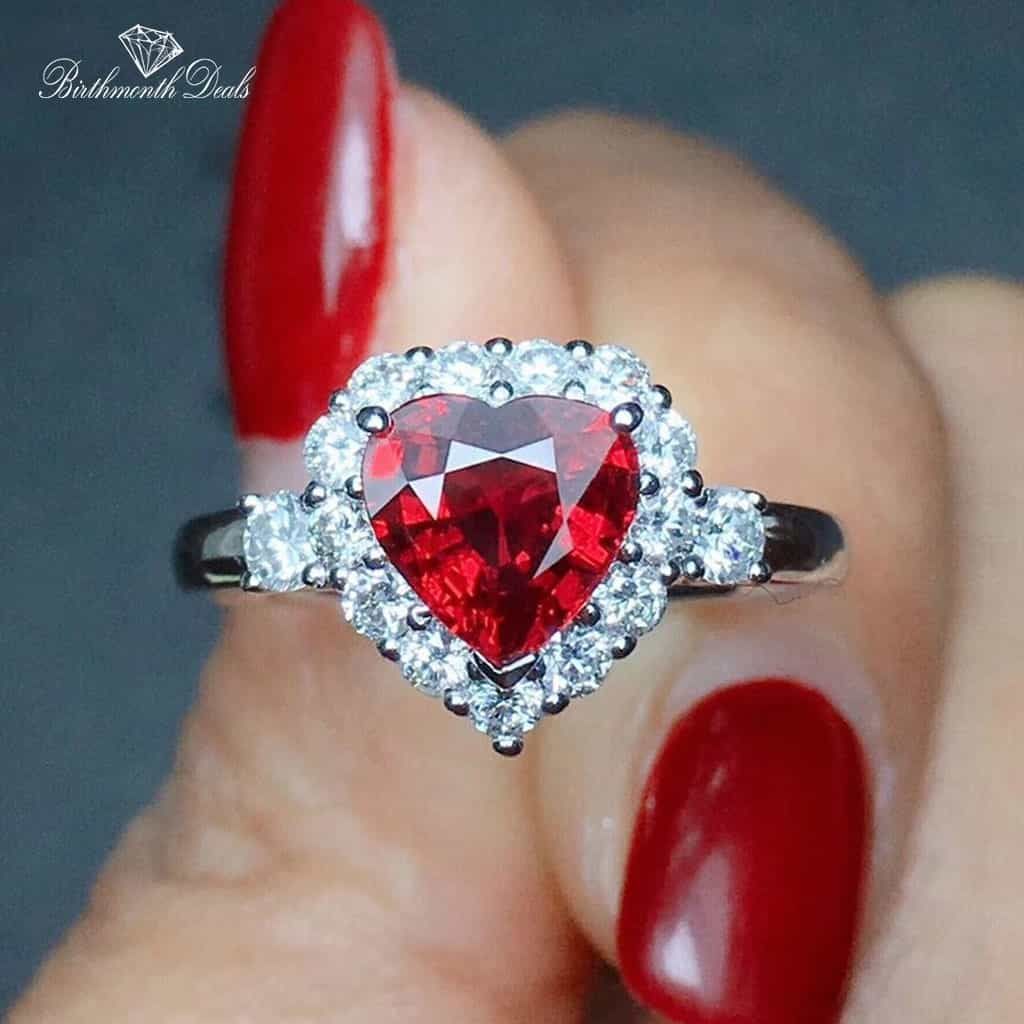 July Ruby Birthstone Ring - Birthmonth Deals