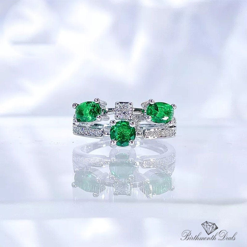 May Emerald Birthstone Ring - Birthmonth Deals