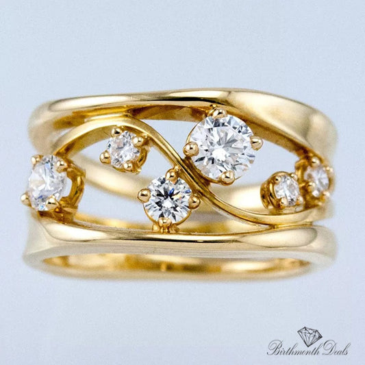 April Diamond Birthstone Ring - Birthmonth Deals