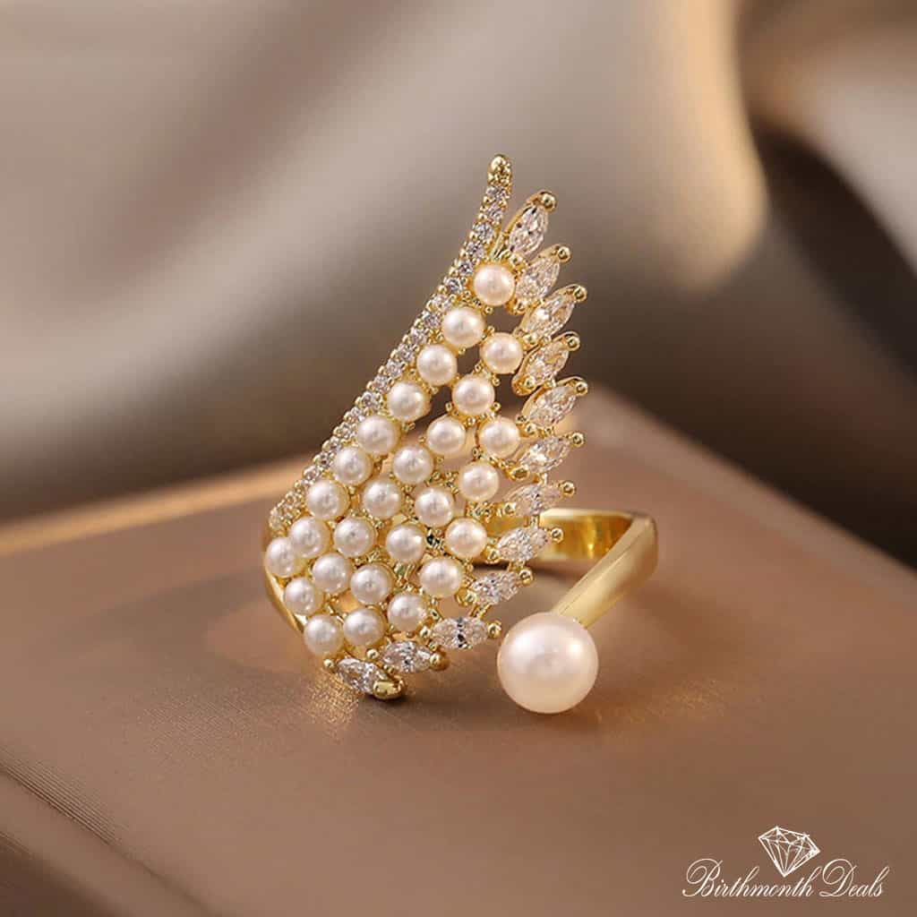 June Pearl Birthstone Ring - Birthmonth Deals