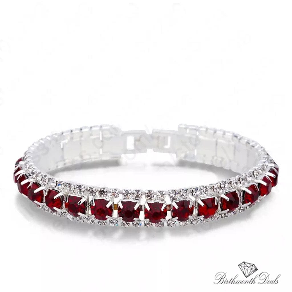 January Garnet Bracelet - Birthmonth Deals