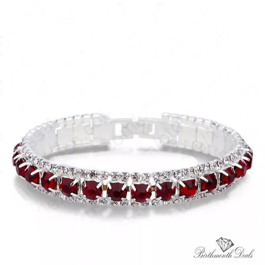 January Garnet Bracelet - Birthmonth Deals