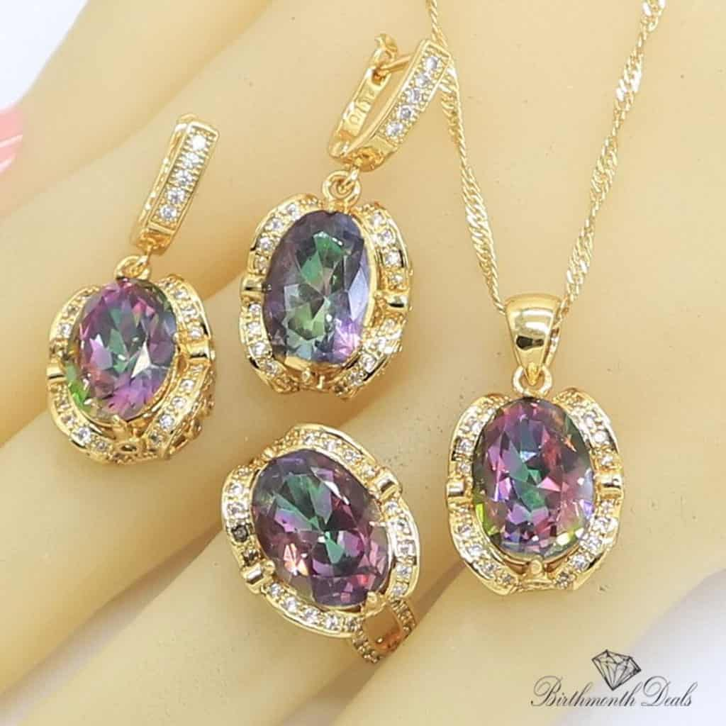 June Alexandrite Birthstone Jewelry Set - Birthmonth Deals