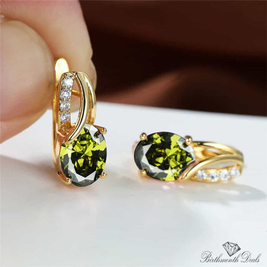 August Peridot Earrings - Birthmonth Deals