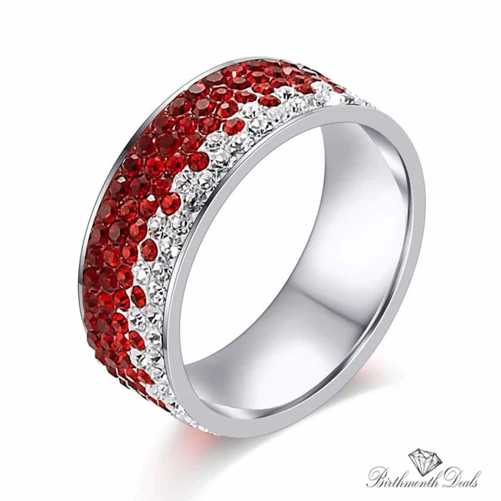 July Ruby Birthstone Ring - Birthmonth Deals