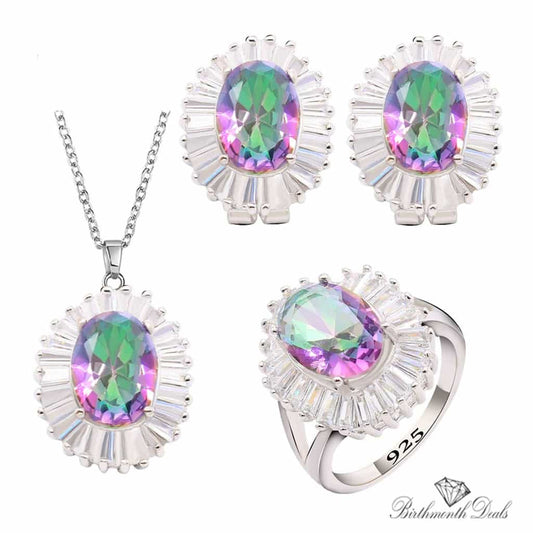 June Alexandrite Birthstone Jewelry Set - Birthmonth Deals