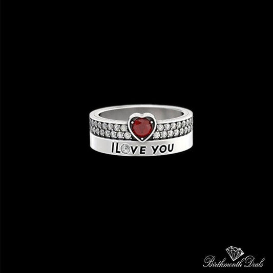 July Ruby Birthstone Ring - Birthmonth Deals