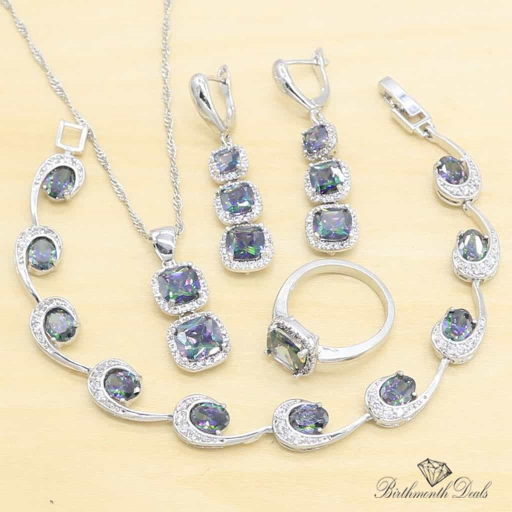 June Alexandrite Birthstone Jewelry Set - Birthmonth Deals