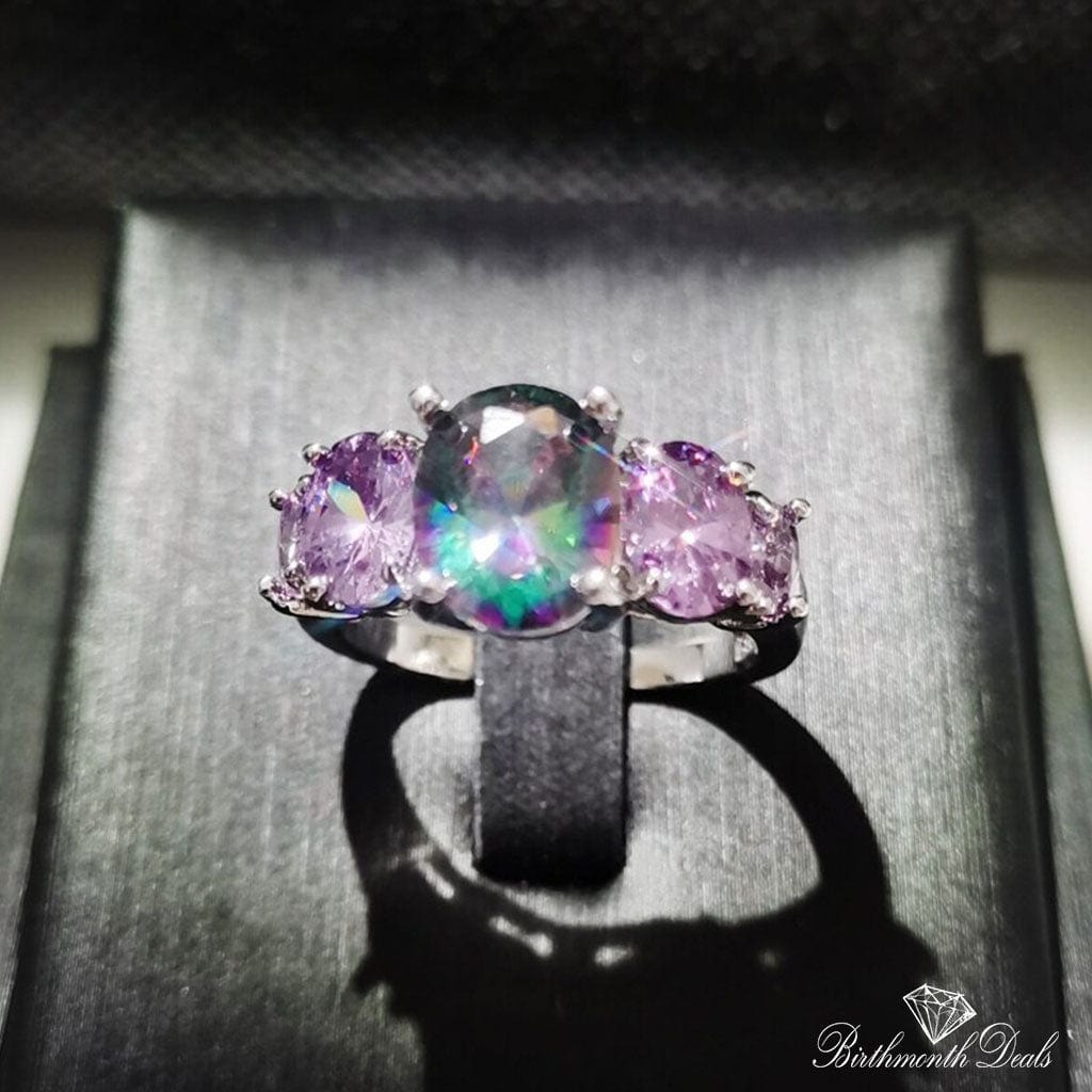 June Alexandrite Birthstone Ring - Birthmonth Deals