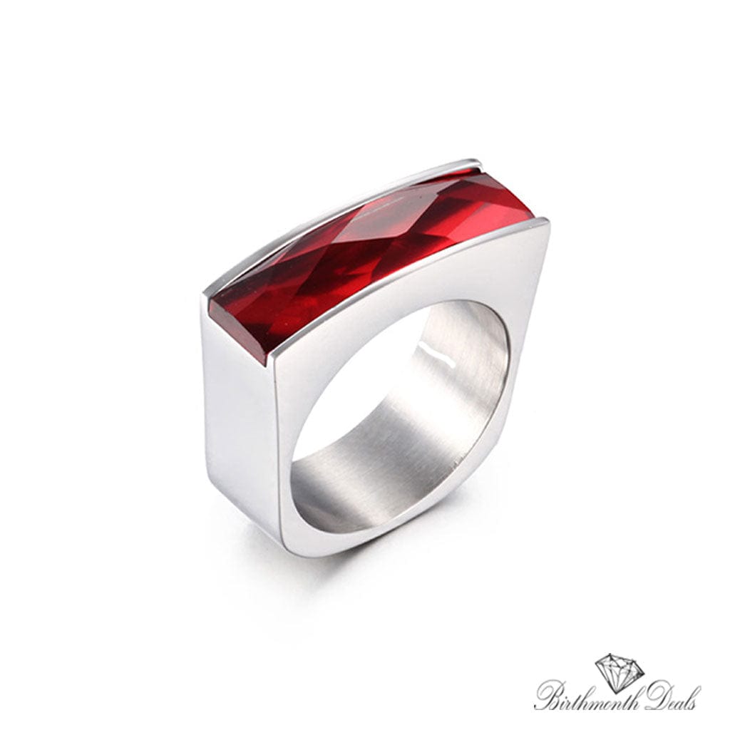 July Ruby Birthstone Ring - Birthmonth Deals
