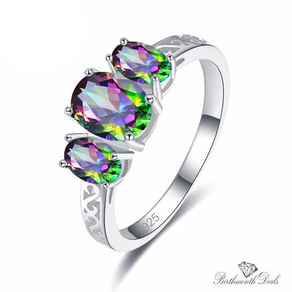 June Alexandrite Birthstone Ring - Birthmonth Deals