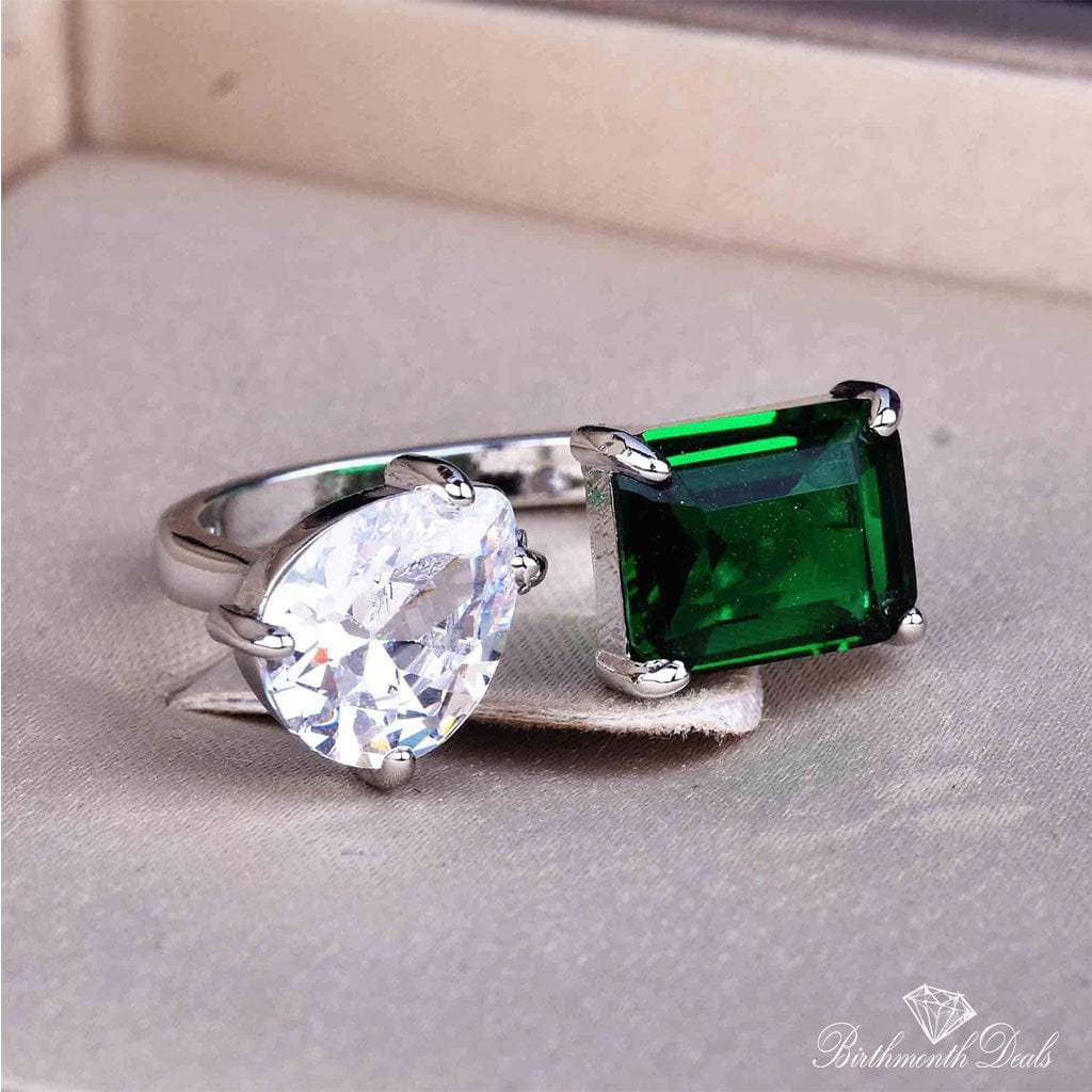 May Emerald Birthstone Ring - Birthmonth Deals