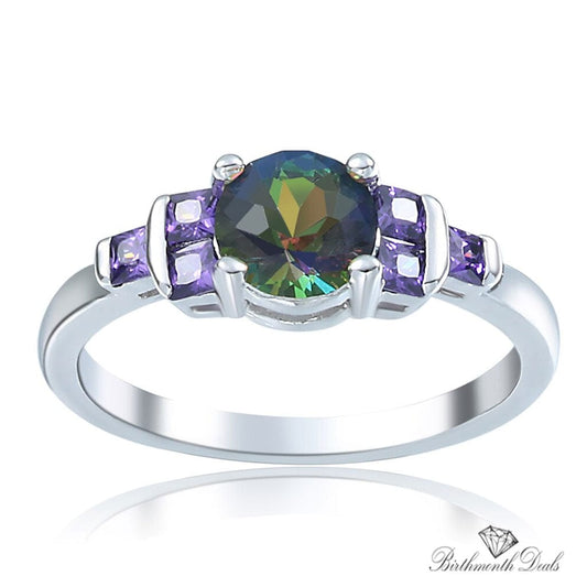 June Alexandrite Birthstone Ring - Birthmonth Deals