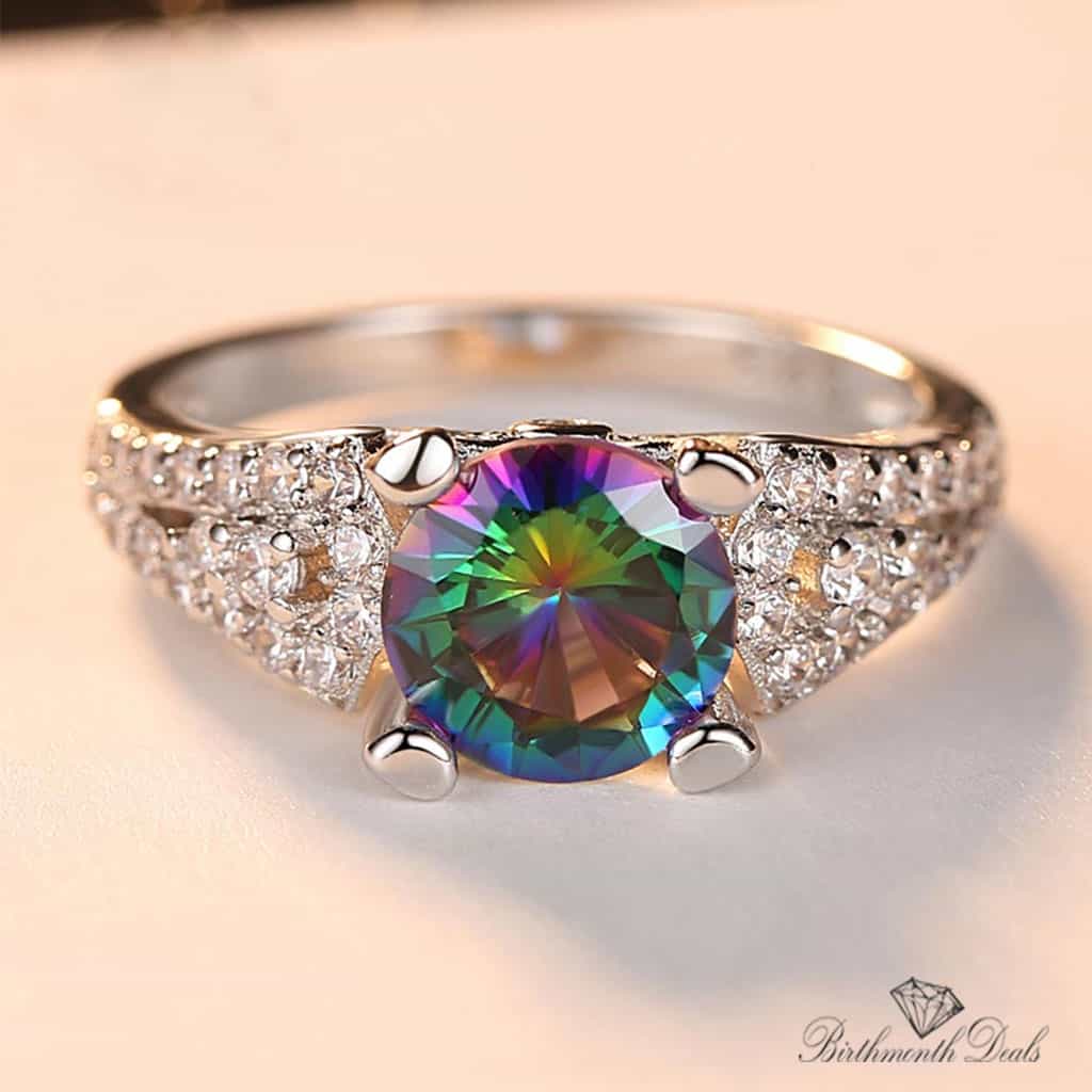 June Alexandrite Birthstone Ring - Birthmonth Deals