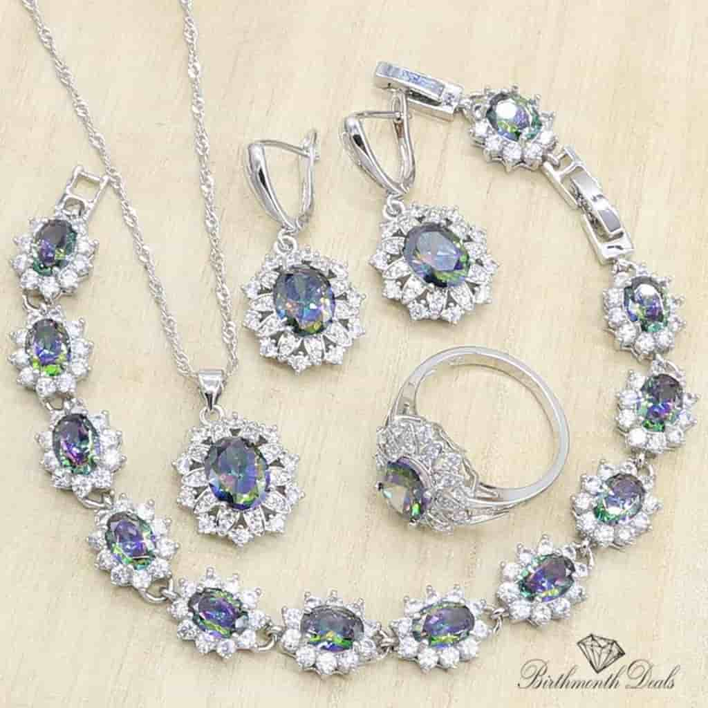 June Alexandrite Birthstone Jewelry Set - Birthmonth Deals