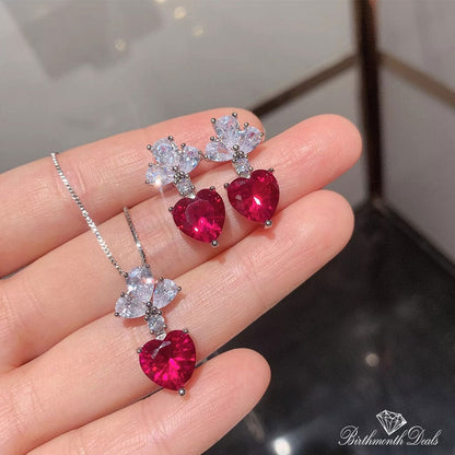 January Garnet Birthstone Jewelry Set - Birthmonth Deals