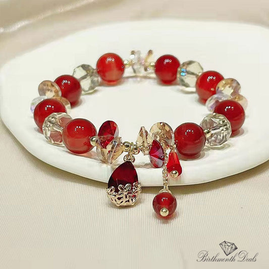 January Garnet Bracelet - Birthmonth Deals