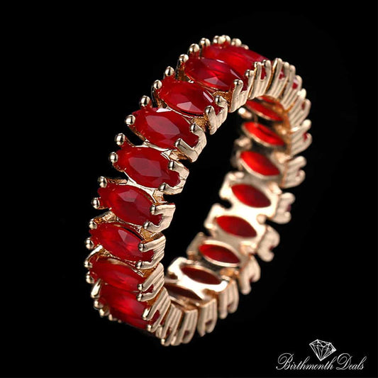 July Ruby Birthstone Ring - Birthmonth Deals