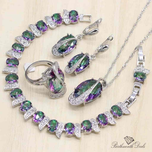 June Alexandrite Birthstone Jewelry Set - Birthmonth Deals