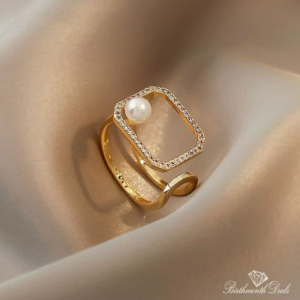 June Pearl Birthstone Ring - Birthmonth Deals