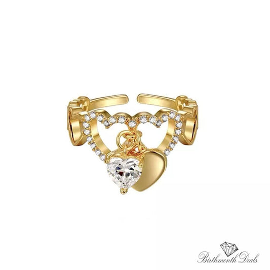 April Diamond Birthstone Ring - Birthmonth Deals