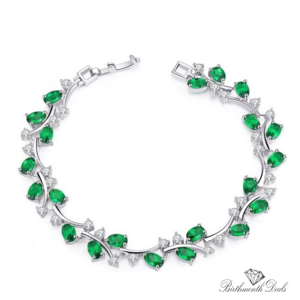 May Emerald Birthstone Bracelet - Birthmonth Deals