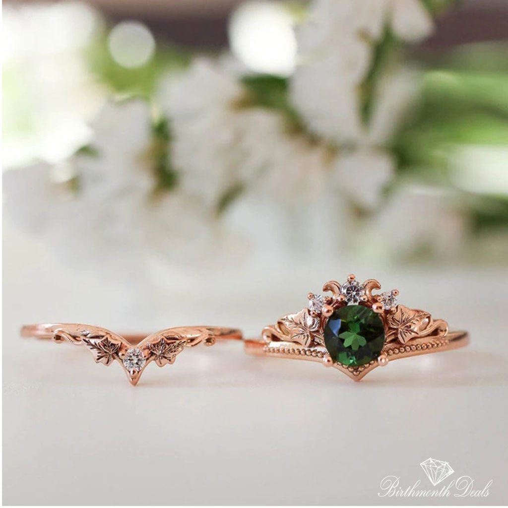 May Emerald Birthstone Stacking Ring - Birthmonth Deals