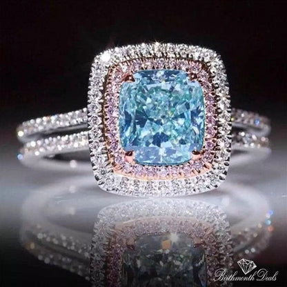 March Aquamarine Birthstone Ring - Birthmonth Deals