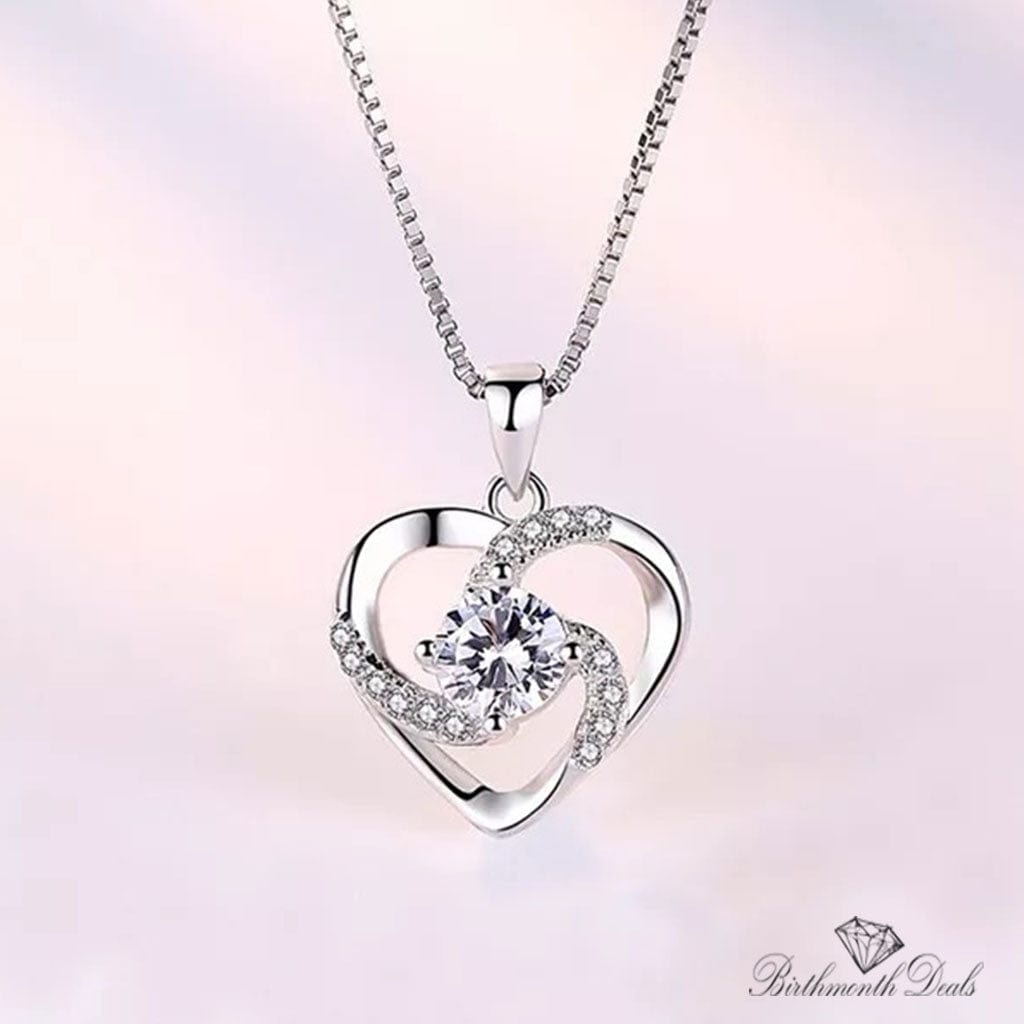 April Diamond Birthstone Necklace - Birthmonth Deals