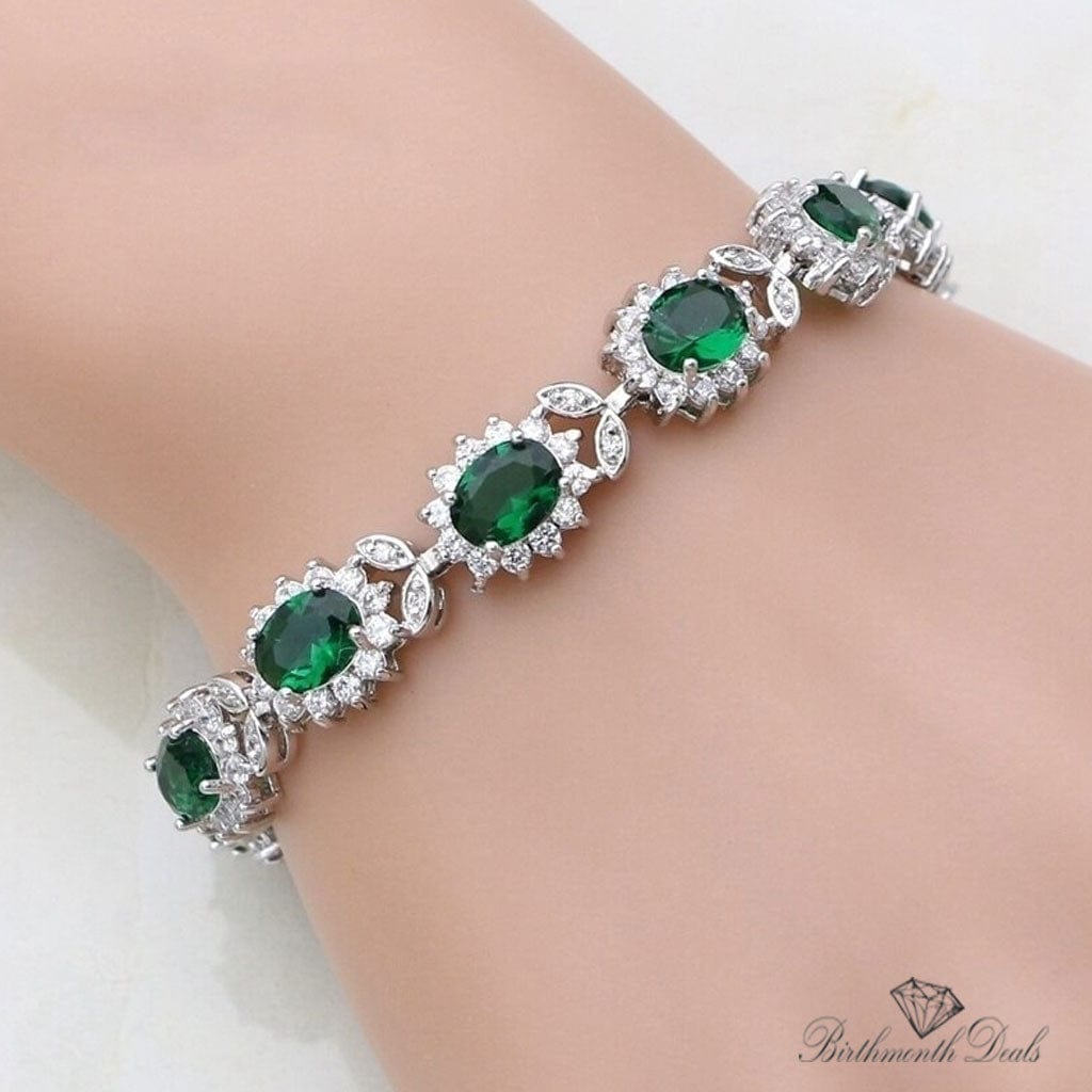 May Emerald Birthstone Bracelet - Birthmonth Deals