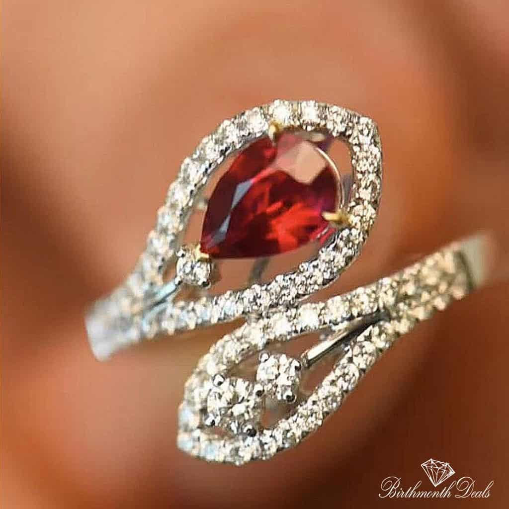 July Ruby Birthstone Ring - Birthmonth Deals