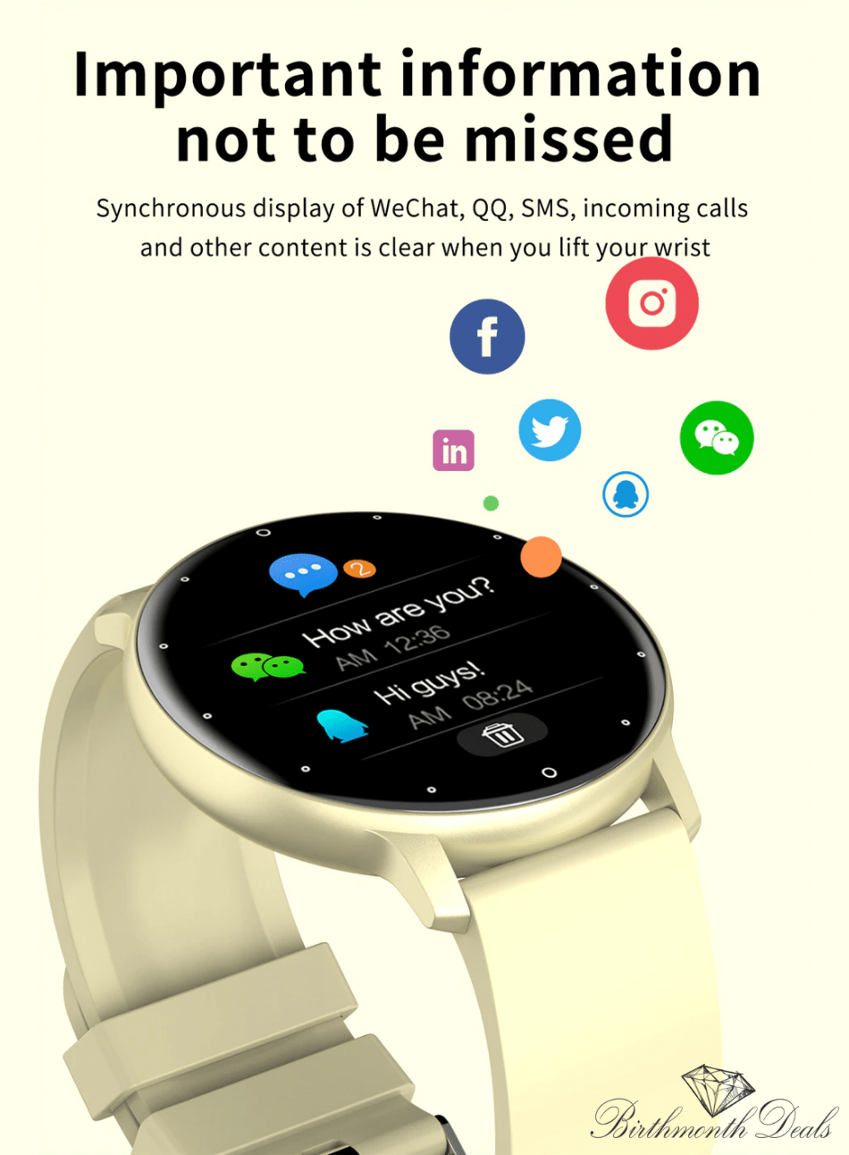 Round Smartwatch - Birthmonth Deals