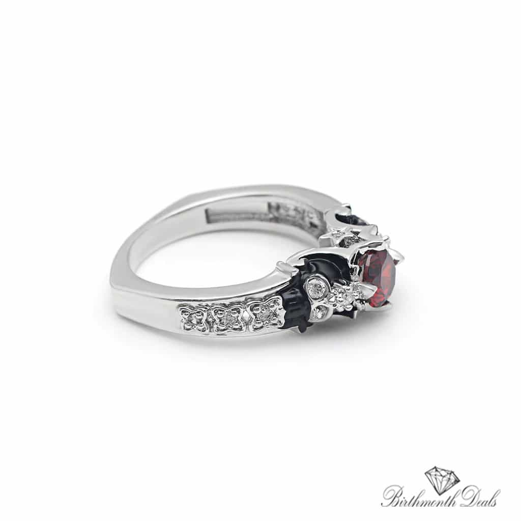 January Garnet Birthstone Ring - Birthmonth Deals