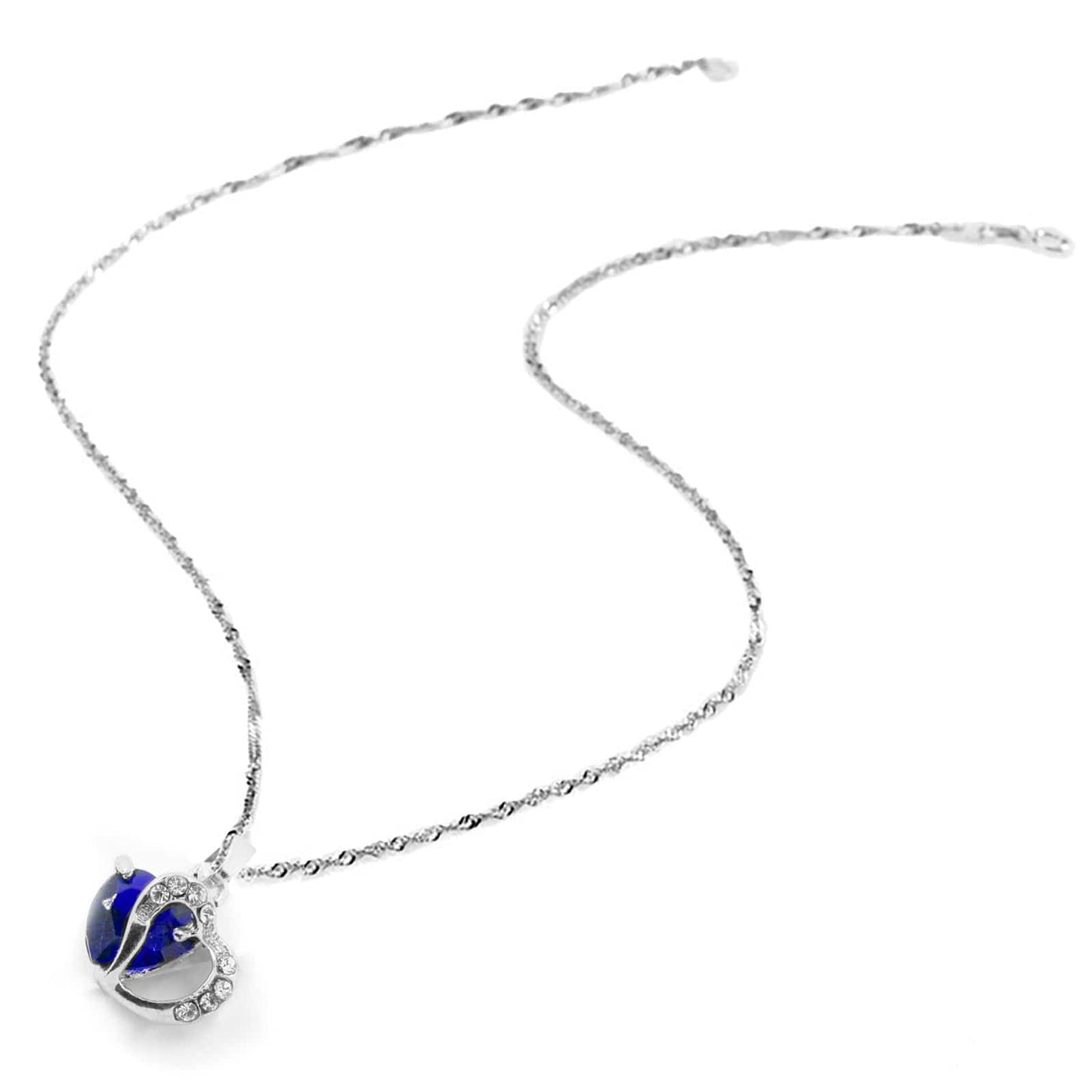 September Sapphire Birthstone Necklace - Birthmonth Deals