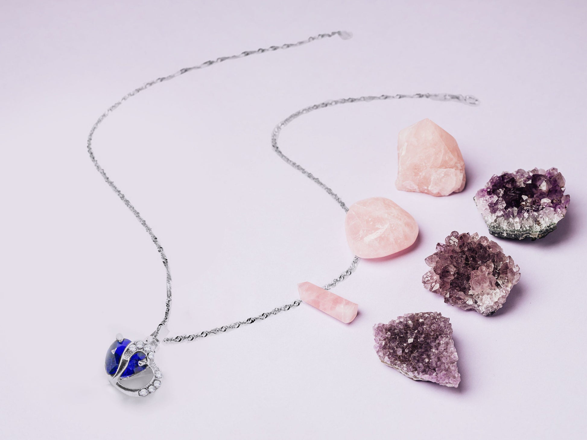 September Sapphire Birthstone Necklace - Birthmonth Deals