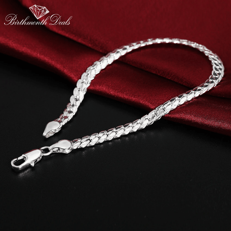 Sideways Chain Bracelet - Birthmonth Deals