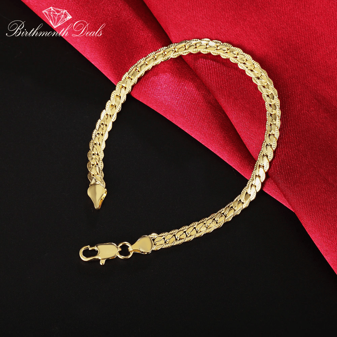 Sideways Chain Bracelet - Birthmonth Deals