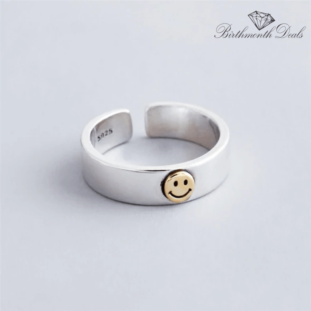 Smiley Face Ring - Birthmonth Deals