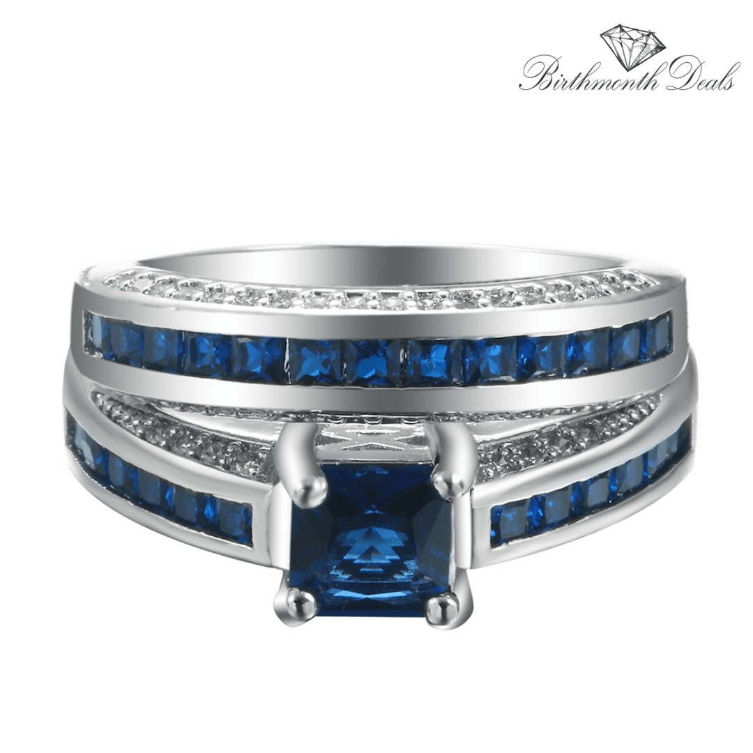 September Sapphire Birthstone Stacking Ring - Birthmonth Deals