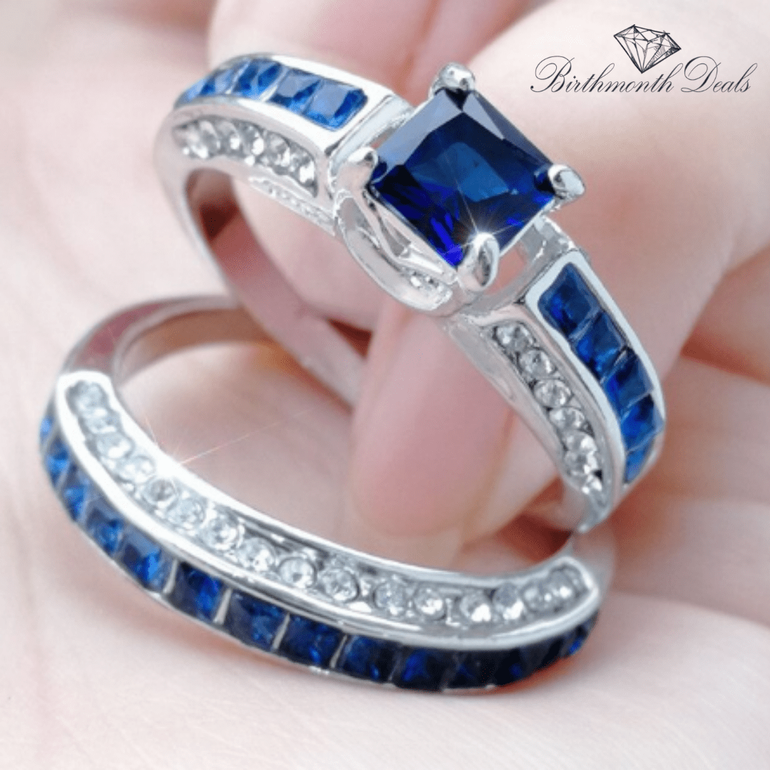 September Sapphire Birthstone Stacking Ring - Birthmonth Deals