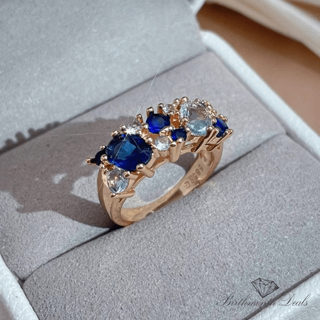 September Sapphire Birthstone Ring - Birthmonth Deals